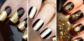 65 Ideas para pintar uñas de color dorado u oro – Golden Nails Uñas color dorado