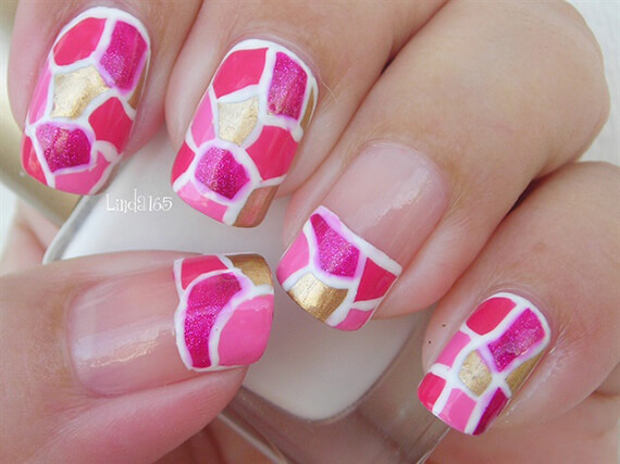 Pink nails unas color rosa (107)