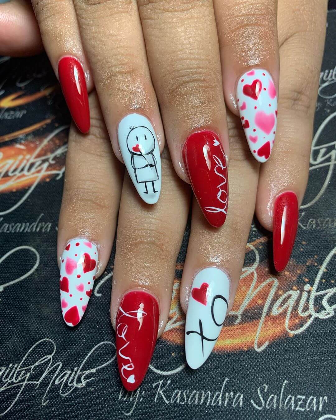 Uñas acrilicas para san valentin Uñas acrílicas, Uñas, Uñas hermosas