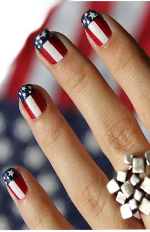 4TH of july nails (1)