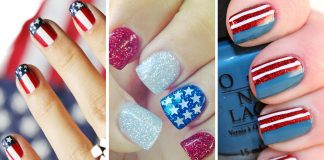 4th of July nail art