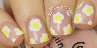 Uñas decoradas con margaritas!