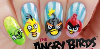 uñas decoradas angry birds