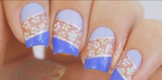 Uñas decoradas con flores 2016
