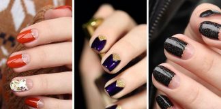 Diseños de uñas en la media luna