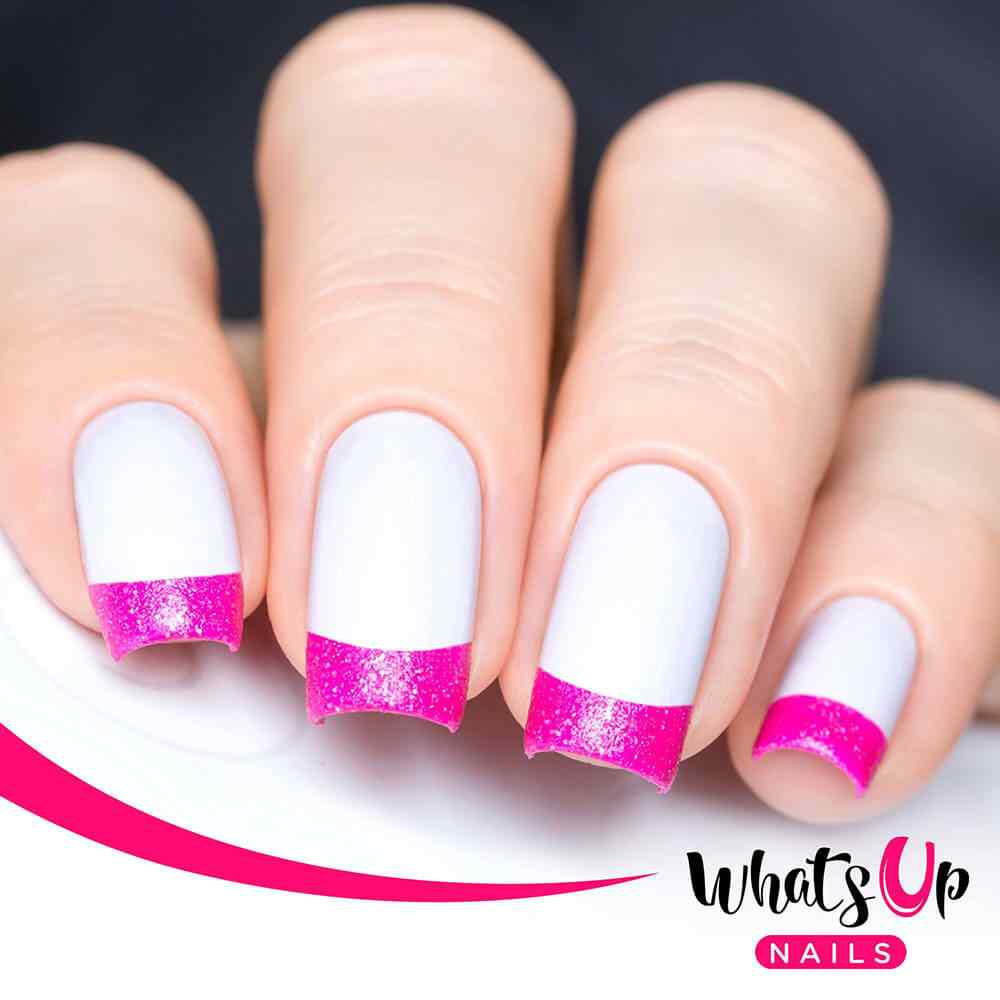  Whats Up Nails – French Tip Tape Nail Stencils Stickers