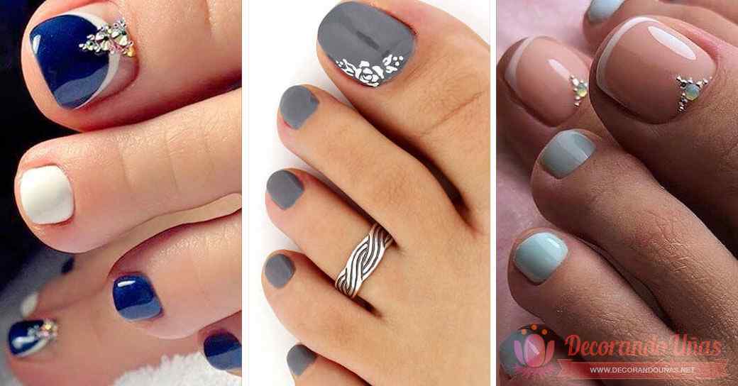 diseños de uñas para pies 2019