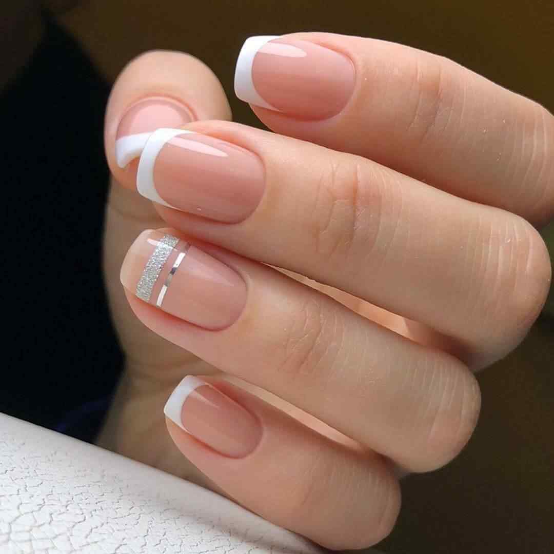 French nails with tape